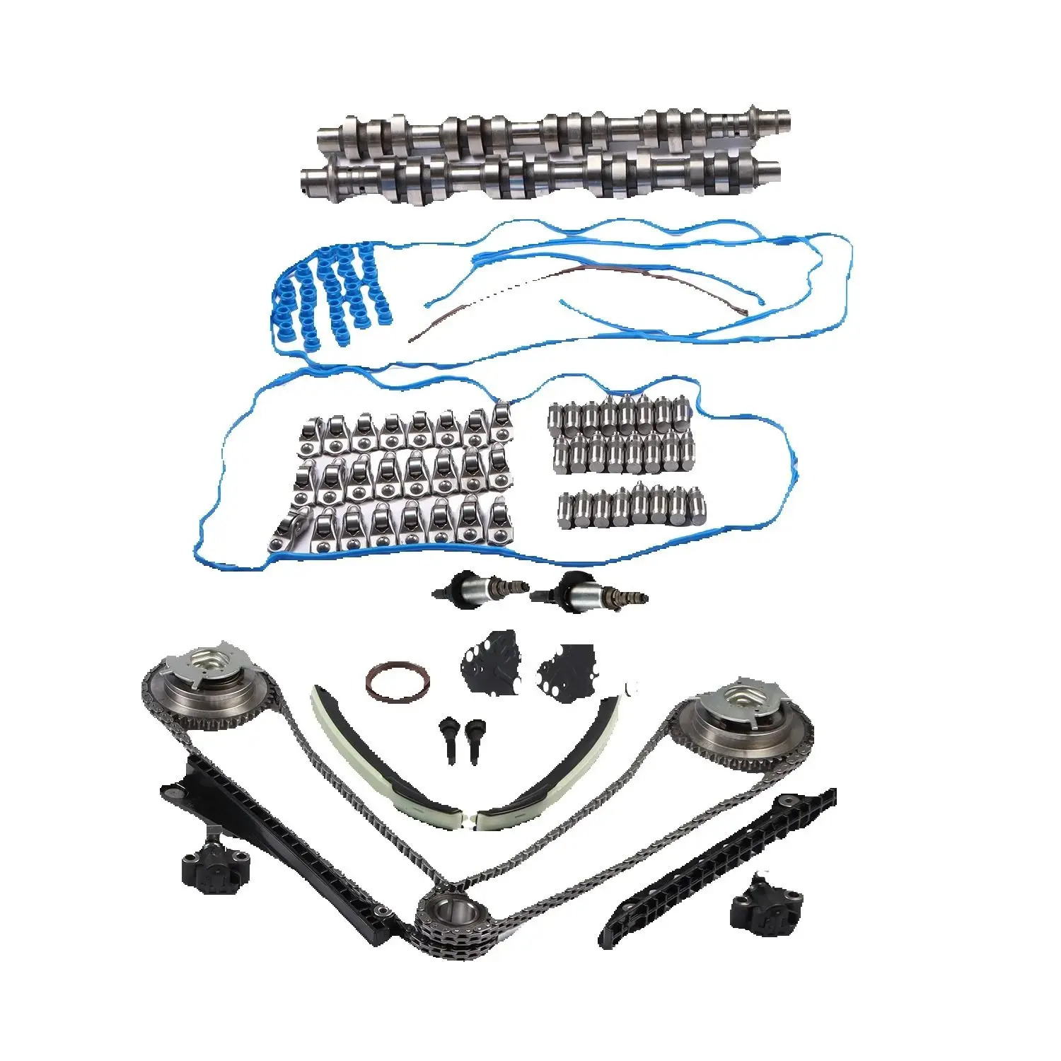 

1 Set Camshafts Lifters Rocker Arms Timing Chain Kit 3R2Z6256AA 3R2Z6256BA For 2004-2010 For Ford Lincoln 5.4L 3V Triton