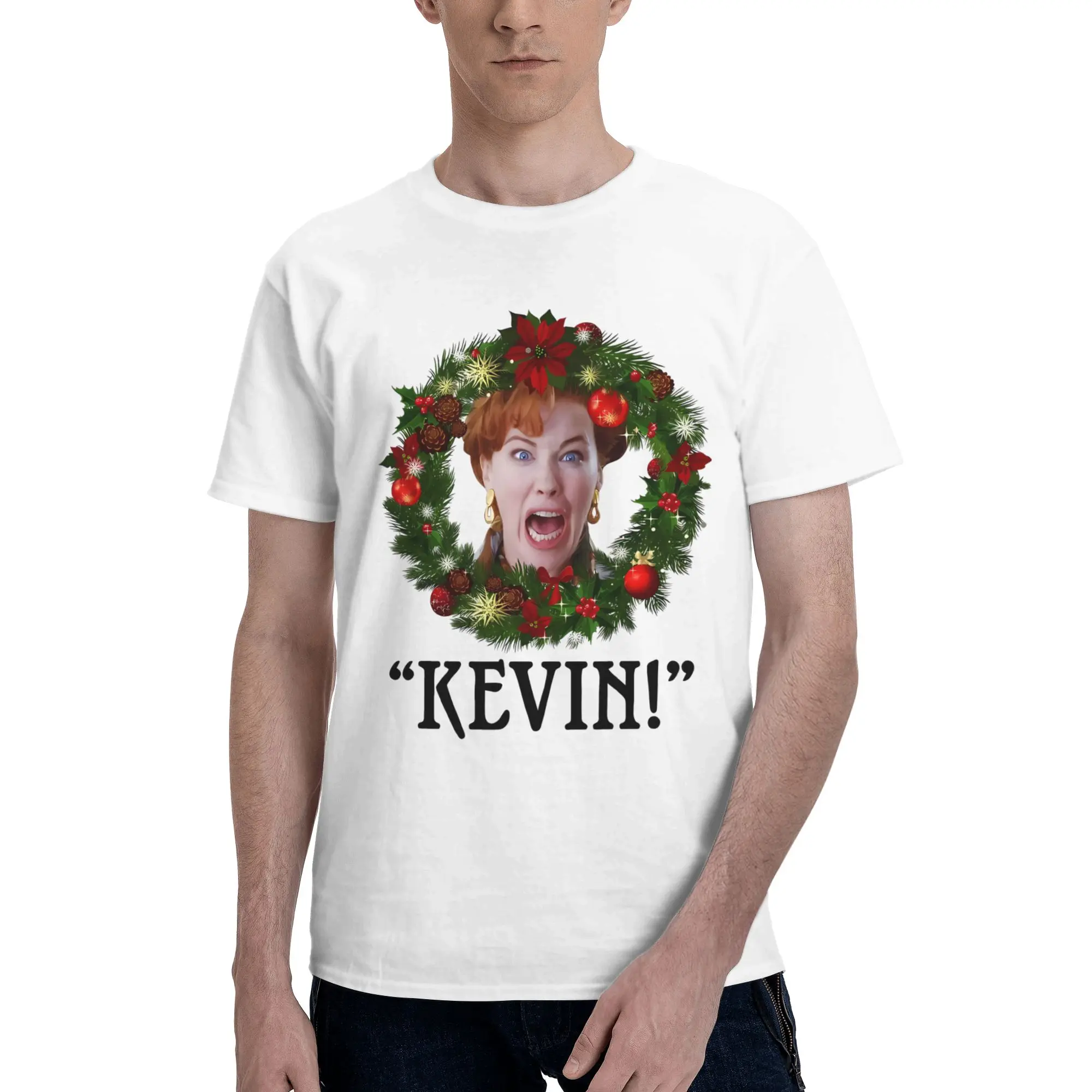 THE ORIGINAL Kevin Home Alone Casual Reversible T-shirt Girlish Feeling Short Sleeve