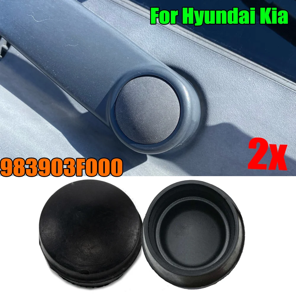 2X Front Windshield Wiper Washer Arm Nut Cover Cap For Hyundai Accent Avante Elantra Santa Fe Sonata Verna i20 i30 983903F000