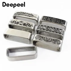 Deepeel 벨트 루프 스테인레스 금속 링, 34-39mm 벨트 걸쇠 청바지 의류 스트랩 링, DIY 가죽 공예 액세서리, 40mm, 1PC