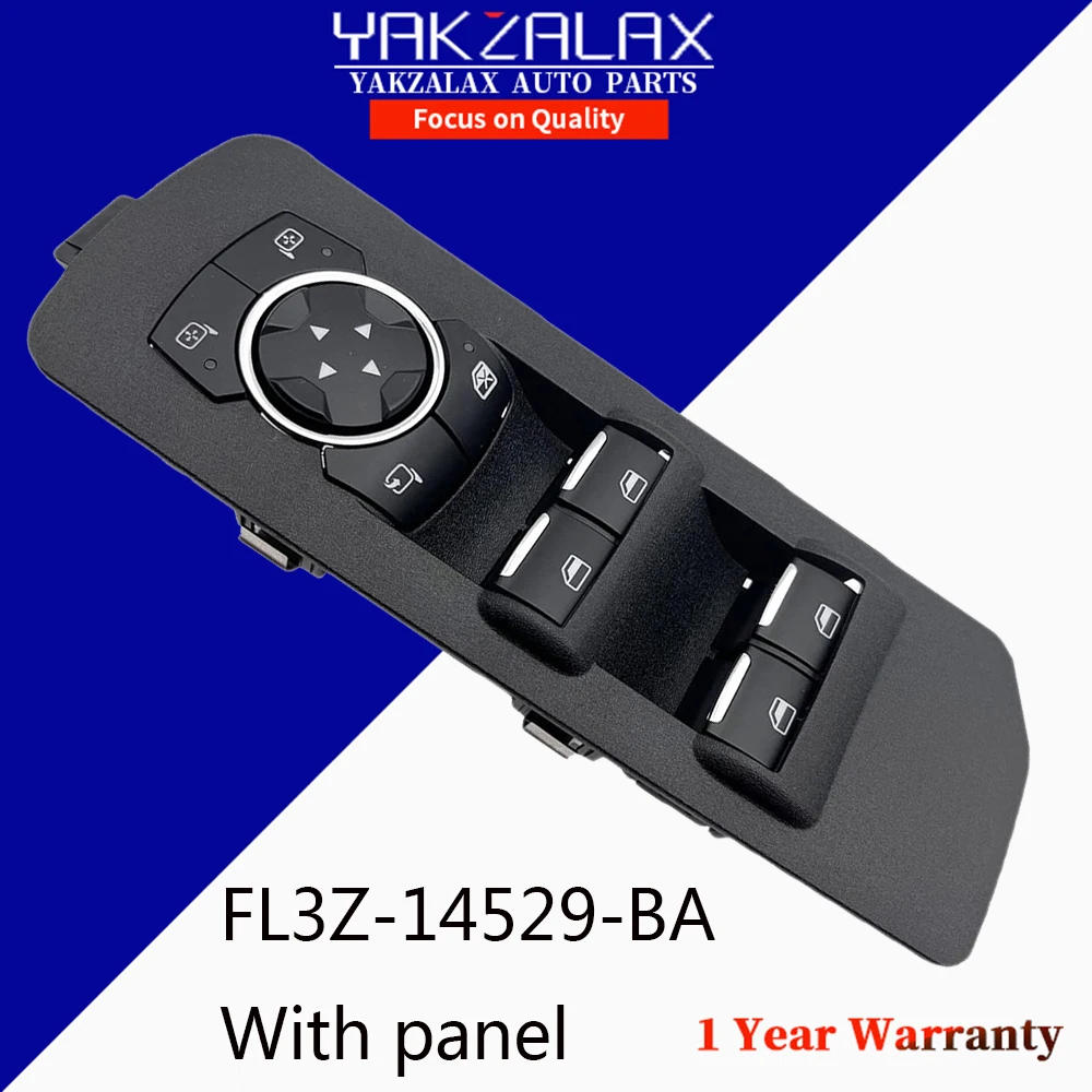 Front Left Electric Power Window Switch Lifter Control Button With Panel For Ford F-150 2015-2020 FL3Z-14529-BA Car Accessorie