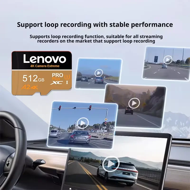 Lenovo New High Speed Memory Card 64GB 128GB 256GB A2 Micro TF SD Card 512GB SD Memory Card For Camera Phones tablets - view 4