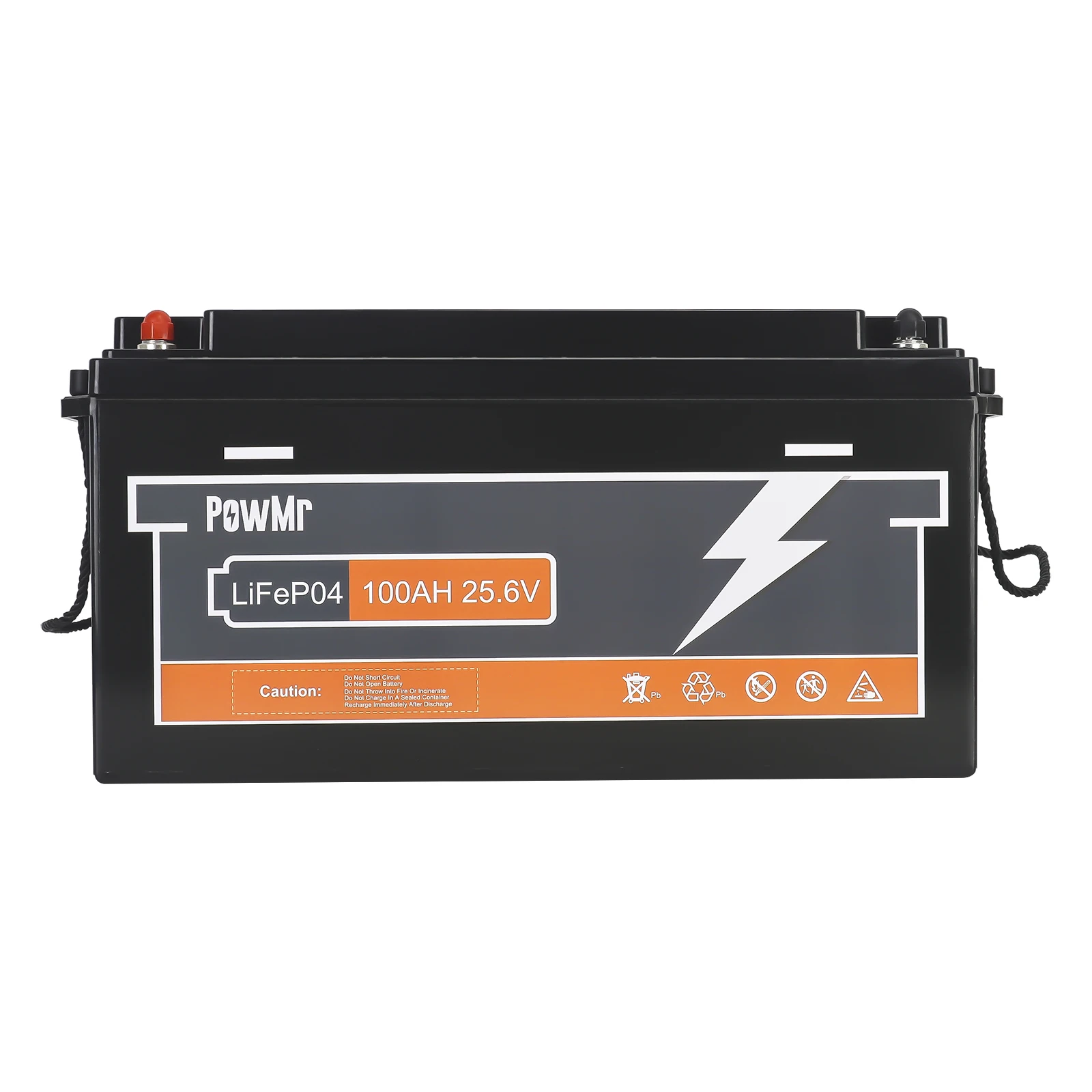 PowMr 100AH 25.6V Serializable 2 units Lithium ion Solar Battery 2560Wh Energy Storage Lifepo4 Battery