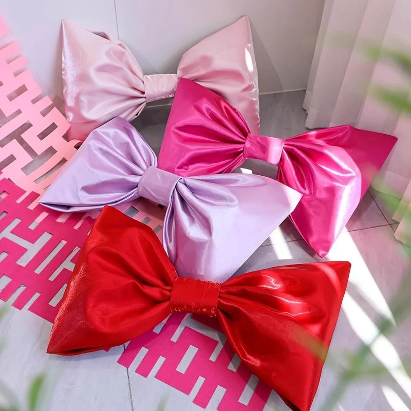 

Large Extra Giant Red Bow For Wedding Decoration Oversized Bowknot Window Display Room Background Wedding Party Decor