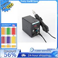 700W Hot Air Rework SMD Soldering Station With Heat Gun Set Temperature LED Screen Display For Electronics Repairs
