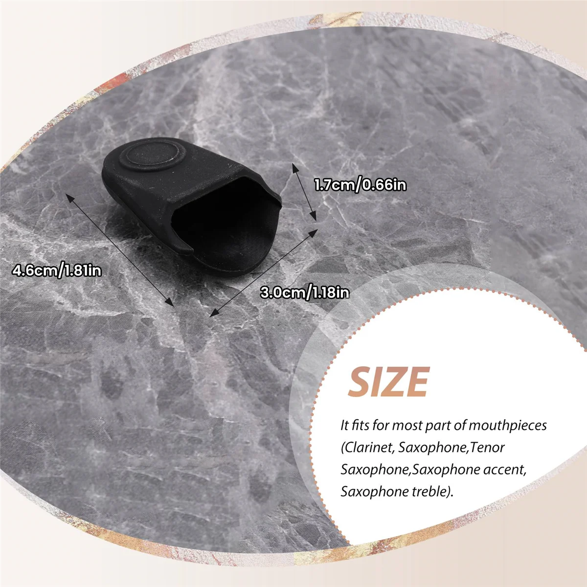 A97T15Pcs ยางปากเป่าหมวกคลิป Ligature ป้องกันเคล็ดลับที่ละเอียดอ่อนสําหรับขลุ่ย Clarinet แซ็กโซโฟน Sax อุปกรณ์เสริม