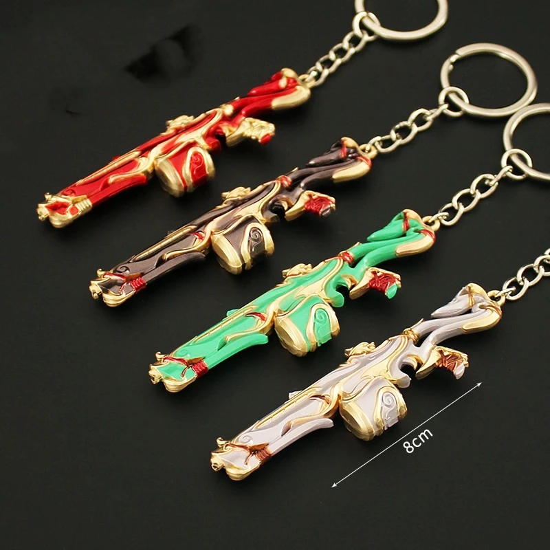 

Hot Valorant Keychain Weapon Model Phantom Ruination 8cm Metal Gun Toys Game Peripheral Alloy Accessories Pendant Gifts for Boys