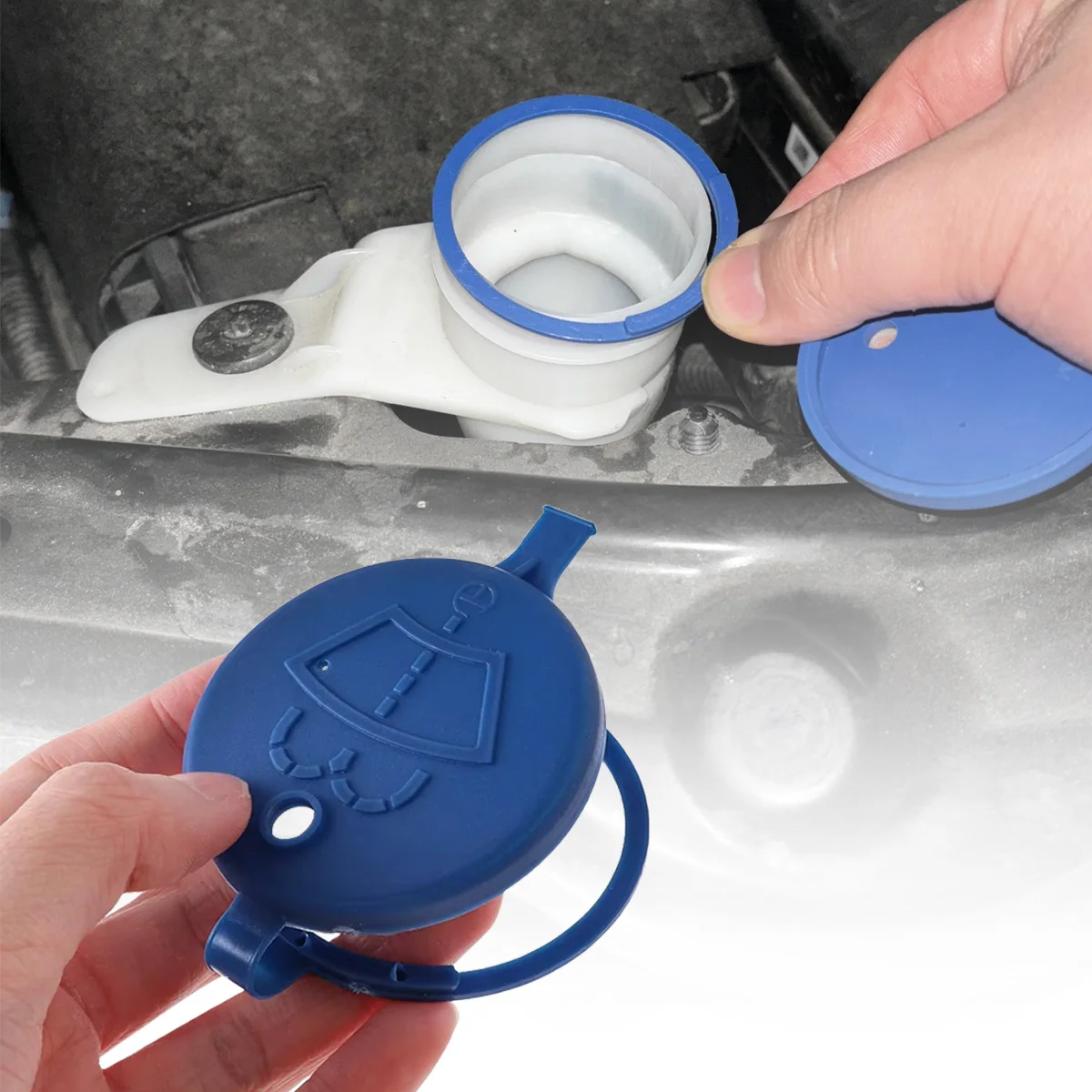 Windschutzscheiben-Waschflüssigkeitsbehälterdeckel passend für Peugeot 206 Citroen Xantia Picasso Saxony, M103710000, Auto-Ersatzteile – Detail 5