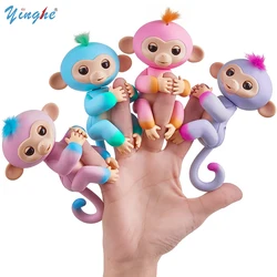 Action Figure Happy Monkey Finger Baby Monkey Electronic Pets Kids Fingertip Monkey Smart Pet Interactive Toy For Children Gift