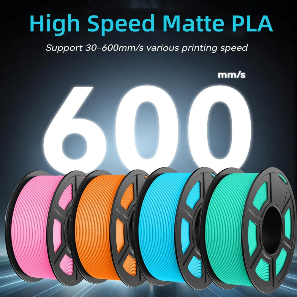JAYO 2 rolki 3D High Speed Matte PLA Printer Filament 1.75mm Neatly Wound PLA Filament z matowym wykończeniem Print z 99% FDM 3D