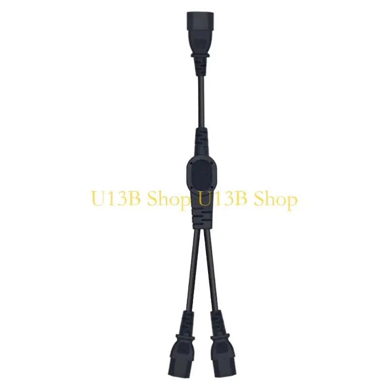 U13B US -Typ IEC320 C14 bis 2xc13 weibliches Adapterkabel für 2 Geräte -Leistungsadapter