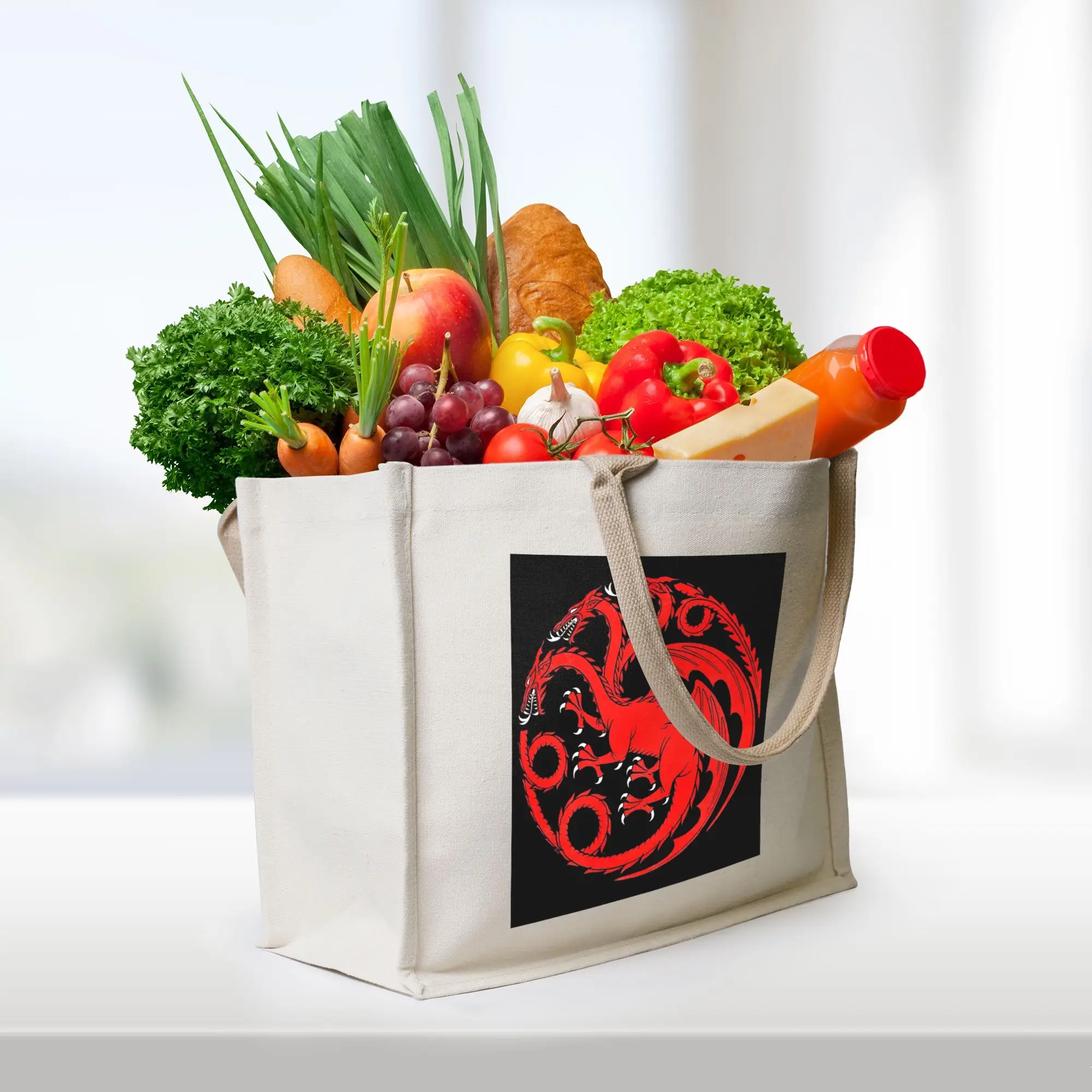 

Сумки для покупок House Targaryen, холщовая сумка-тоут, женская сумка-тоут на плечо, дорожная сумка