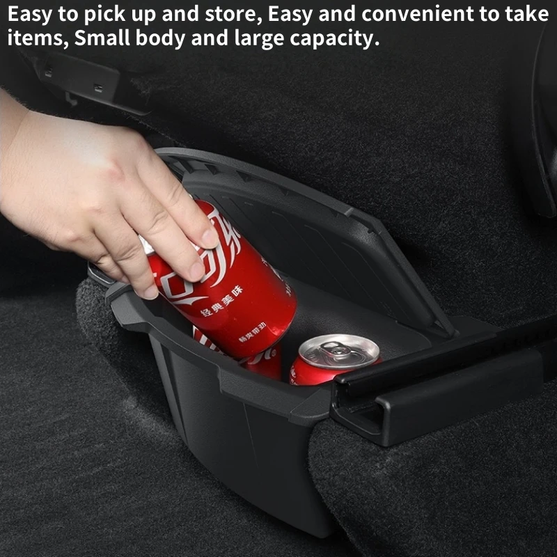 For Tesla Model Y Juniper / Launch 2025 Rear Center Console Floor Storage Box TPE Backseat Organizer Tray Interior Accessories image 6