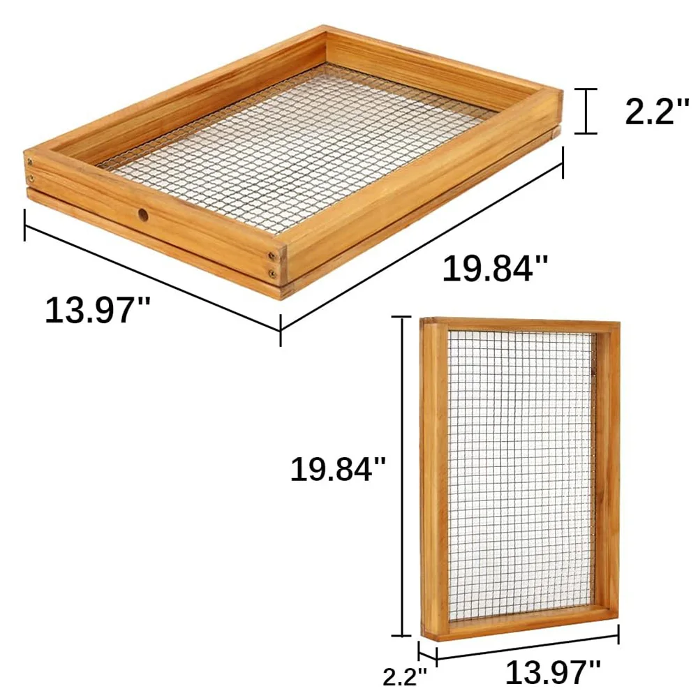 Automatic Bee Feeder 8 Frame Beehive Candy Board Feeder Assembled for Winter