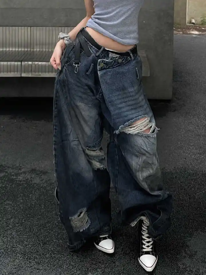 パンツ 00s Japanese Grunge Y2K Aesthetic Denim S13c93722fb694a76b6a37caee5b16