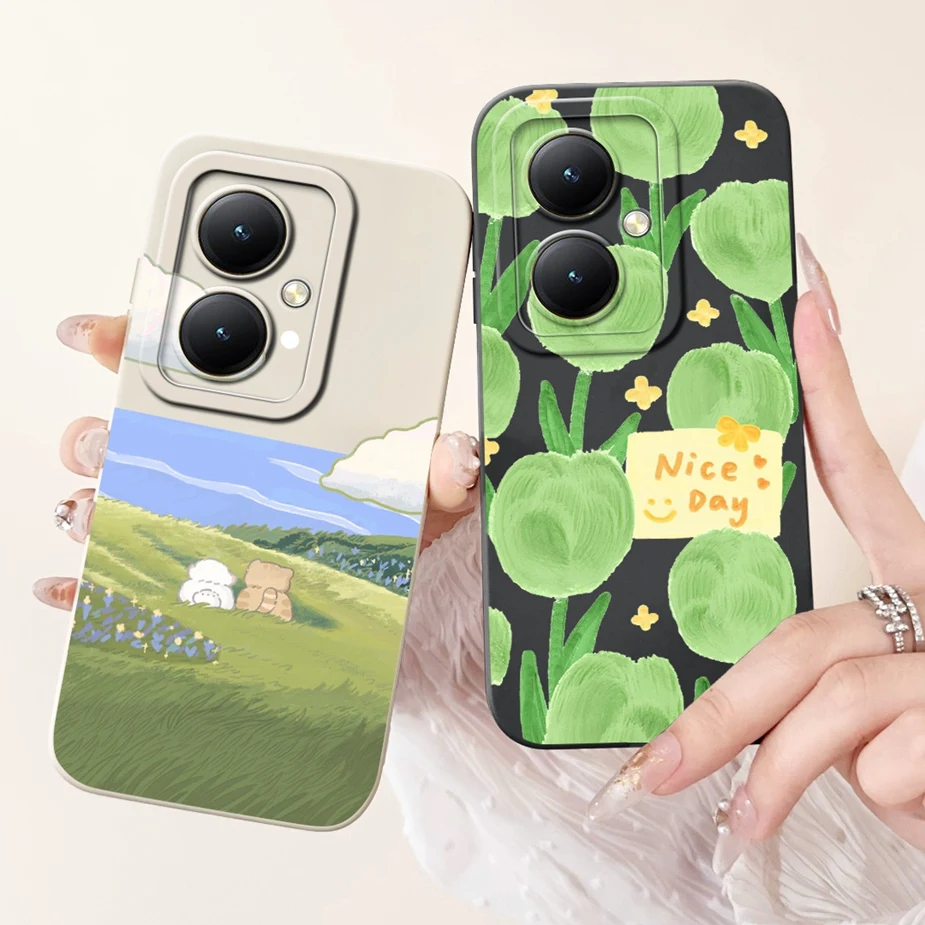 For Vivo Y27 4G Case V2249 Luxury Candy Painted Cover Soft Silicone Case For Vivo Y27s Y 27 s V2322 VivoY27 5G Back Cover Bumper