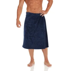 Men's Sauna Kilt With Pocket Men's Sauna Towel Wearable Bath Towel Adjustable Sauna Towel Shower Towel With Elastic Waistband