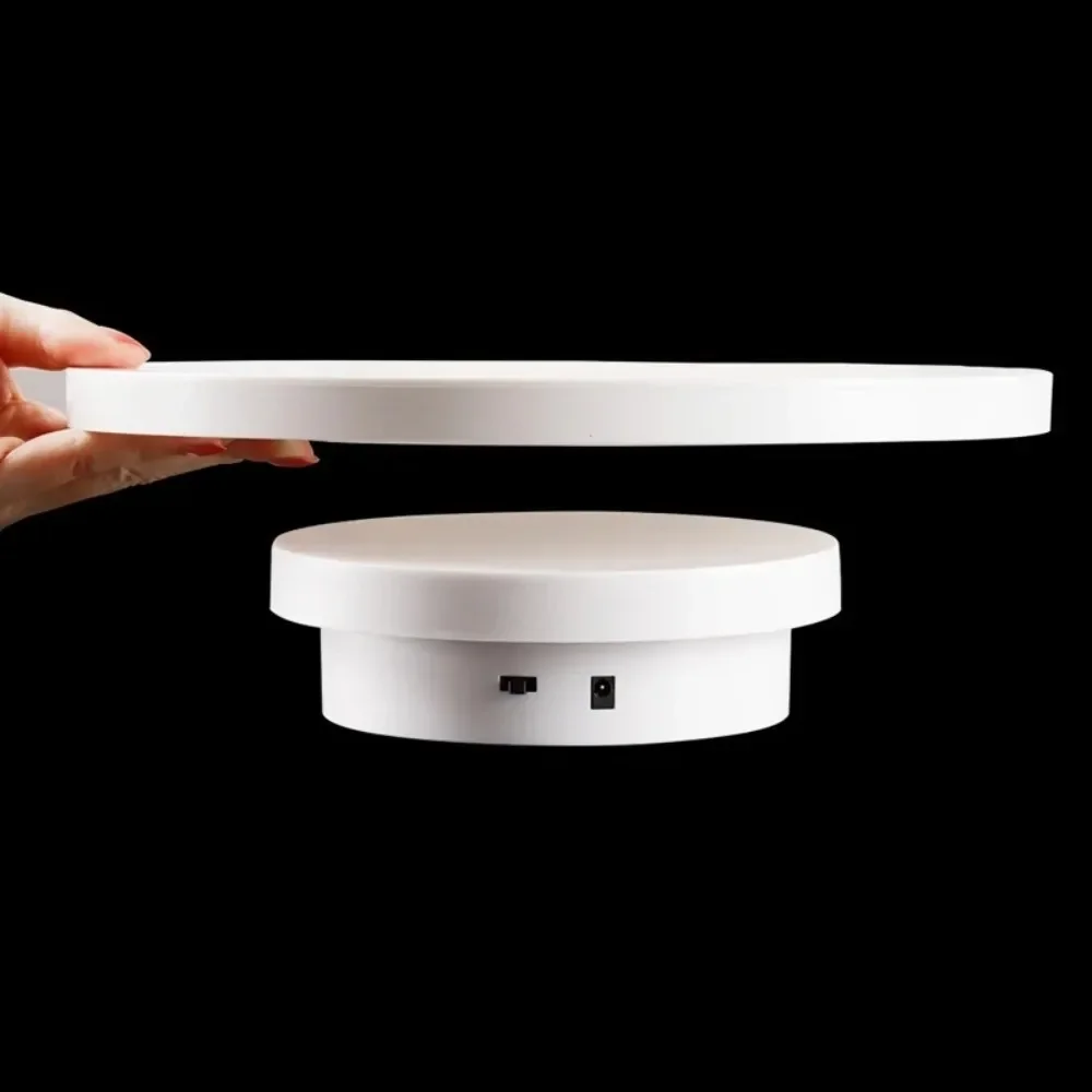 

New 3 in 1 Electric Turntable 360° Rotating Round Photography Display Stand White Visualizer Product Display Turntable Jewelry