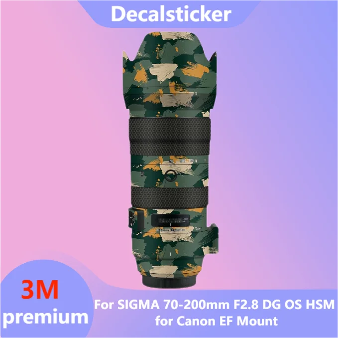 

For SIGMA 70-200mm F2.8 DG OS HSM for Canon EF Mount Lens Sticker Protective Skin Decal Vinyl Wrap Anti-Scratch Protector Film