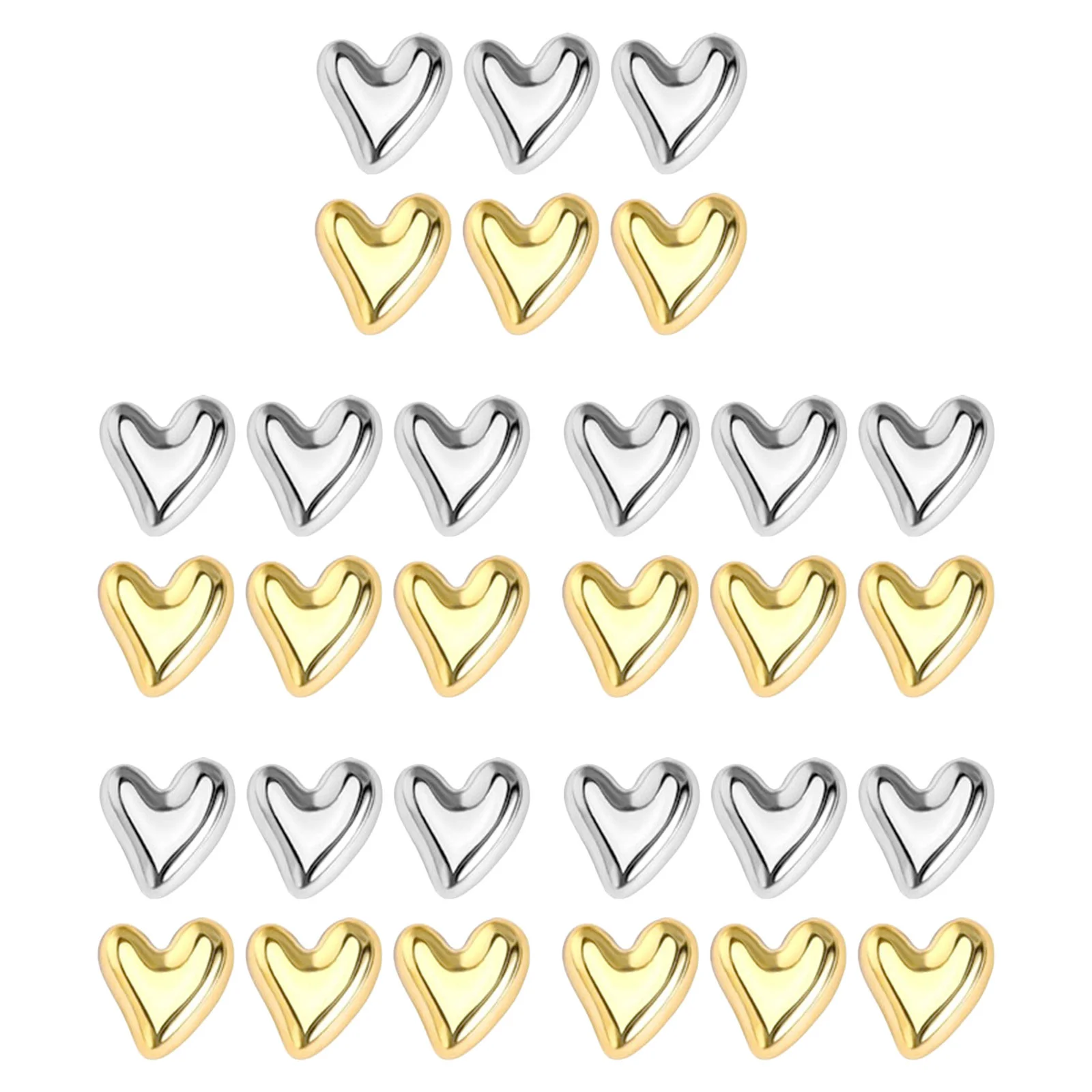 

36pcs Heart Push Pins Decorative Thumb Tacks For Cork Board Memo Drawing Pins For Office Wall - Upholstery Tacks Notice Board