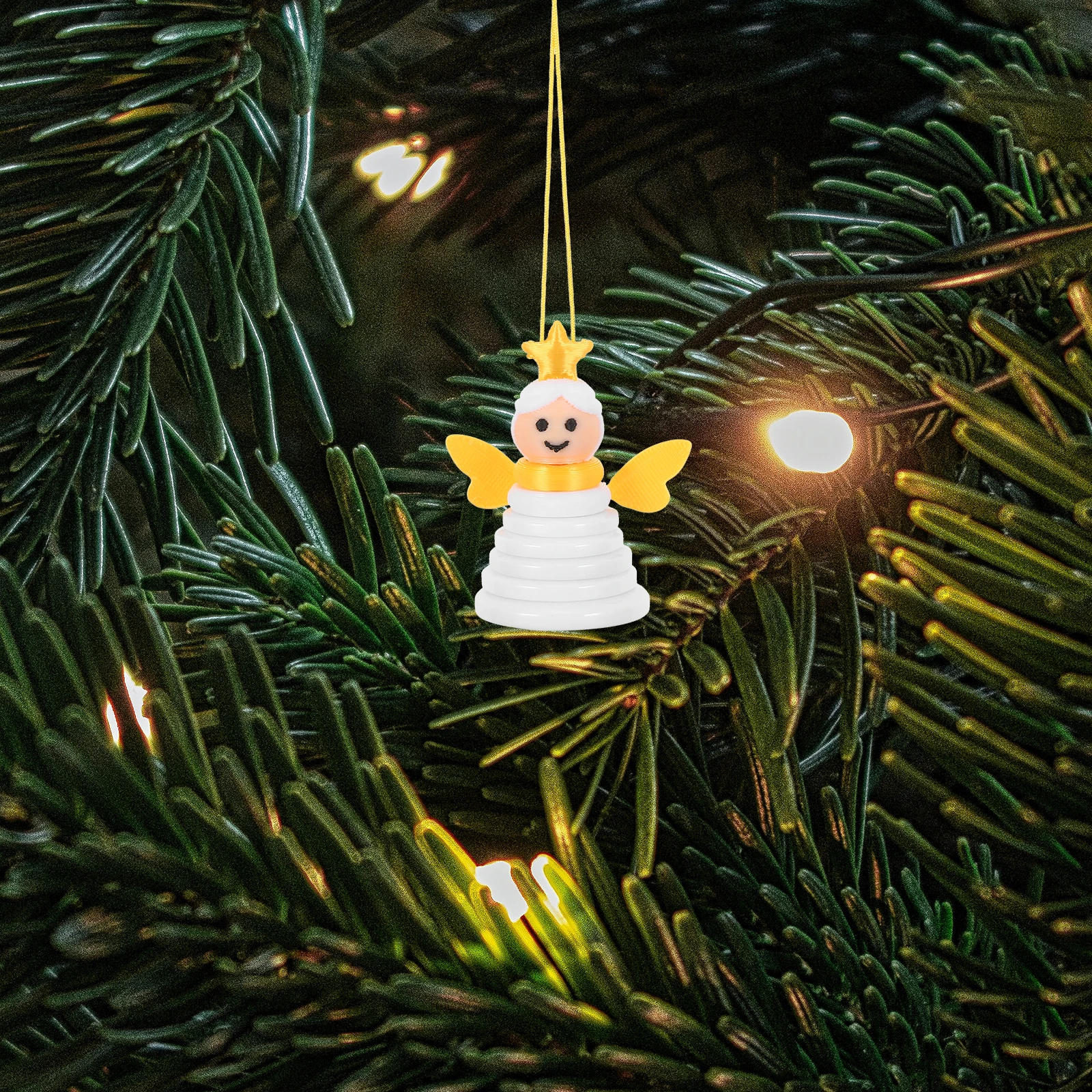 

Stacked Christmas DIY Button Craft Kit for Xmas Tree Hanging Ornaments Holiday Decor Easy Assembly Kit