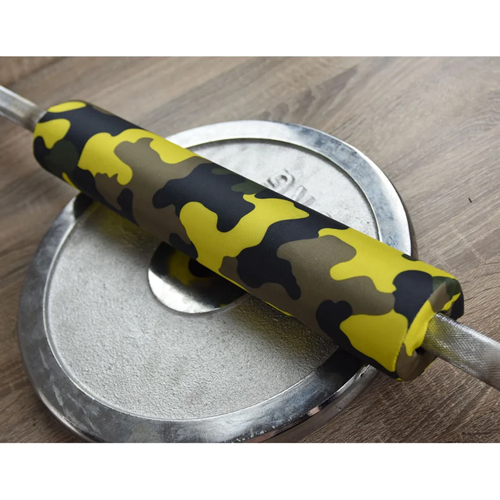 

Thicken Lengthen Barbell Squat Pad Useful Neck Shoulder Protective Bar Pad for Weight Lifting Fitness Workout (Camouflage Yellow