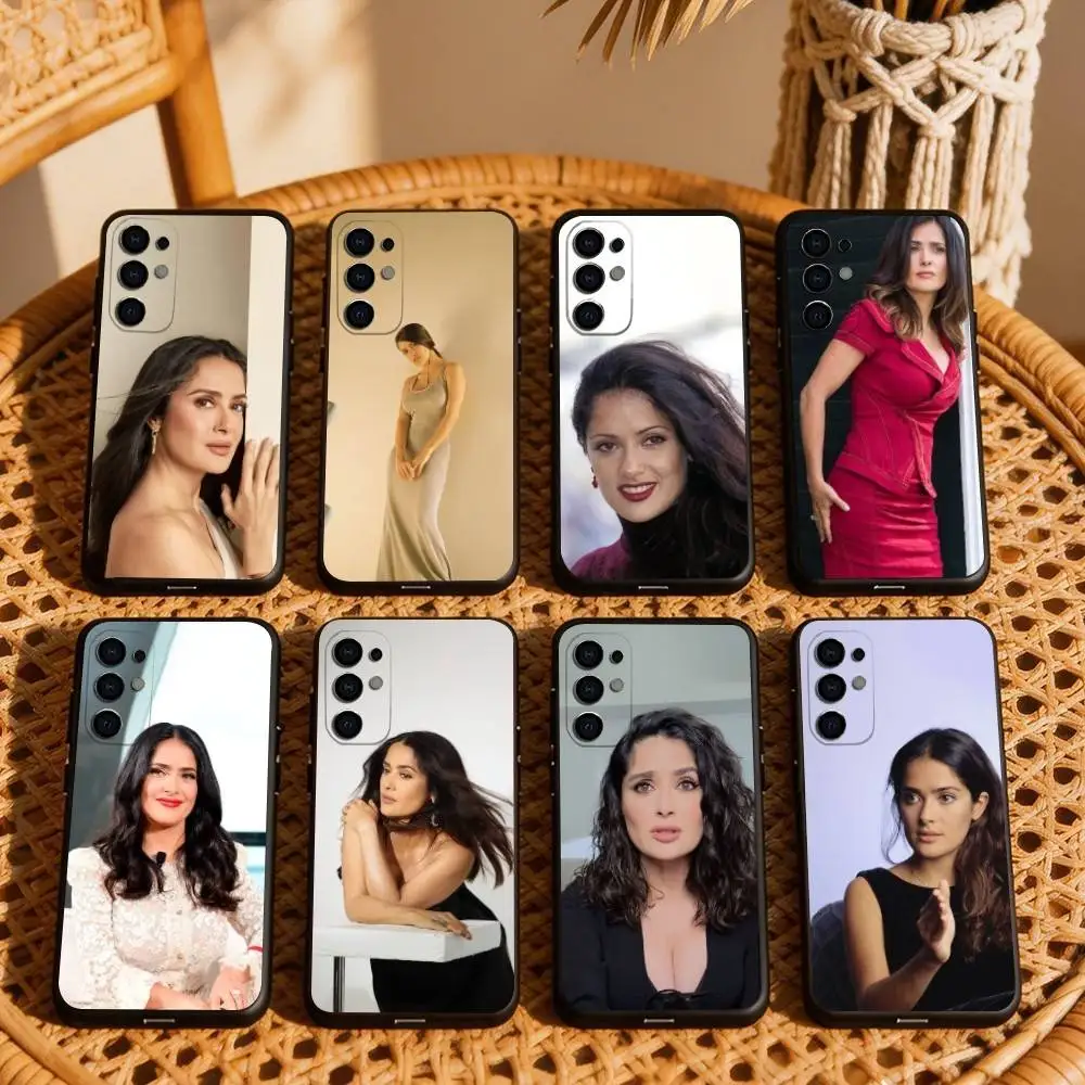 The legendary actress S-Salma H-Hayek  Phone Case For Samsung S25,S24,S21,S22,S23,S30,Ultra,S20,Plus,Fe,Lite,Note,10,Black Cover