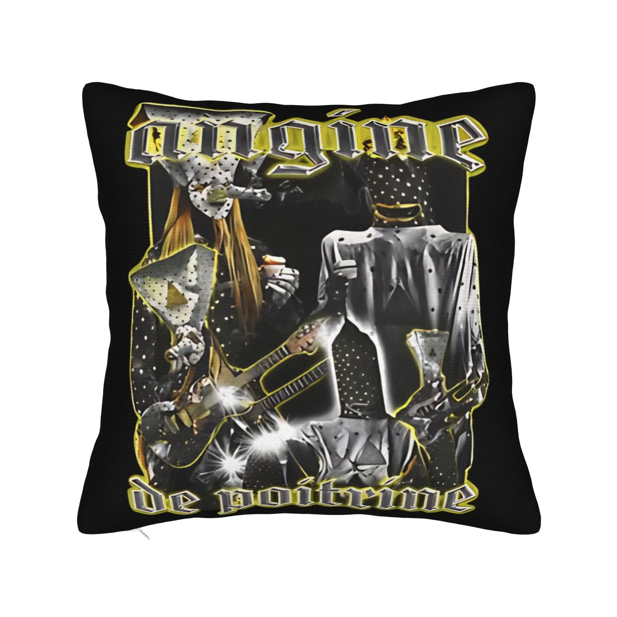 Angine De Poitrine Square Pillow Cases Vibes Band Cushion Covers Funny Zipper Decorative Throw Pillow Case Cover for Car 18