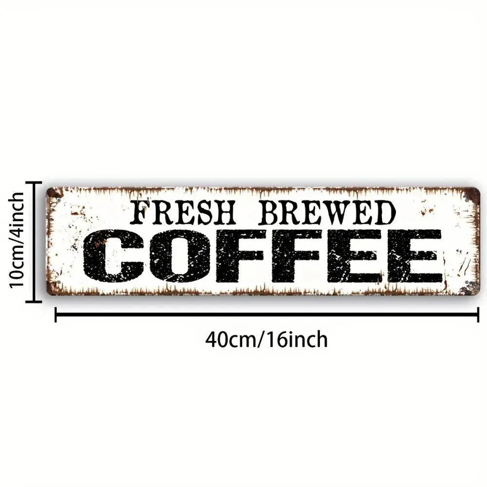 Fresh Brewed Coffee Acrylic Sign 15.7x3.9