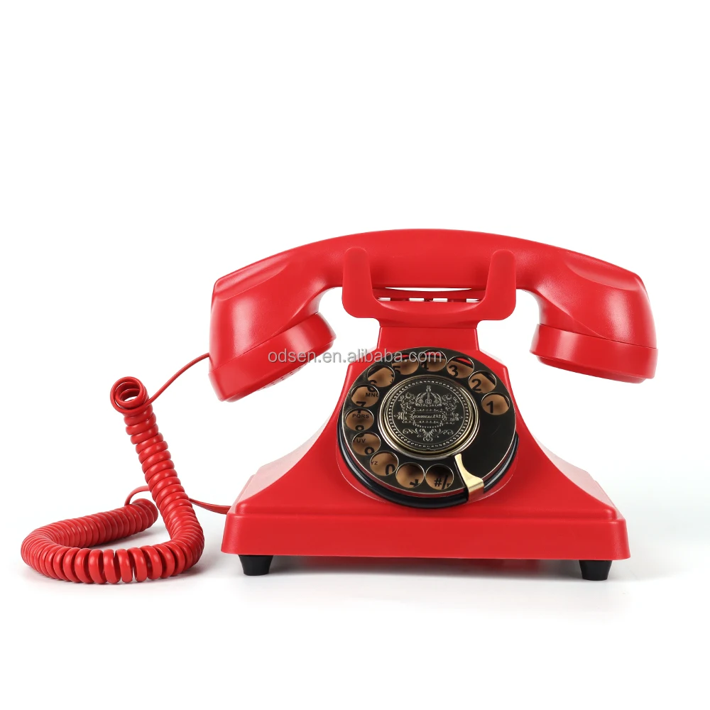 

Antique Phone White Brass Metal Corded Telephone Indoor Landline Button Wedding Voice Recording Audio Guestbook Phone Retro