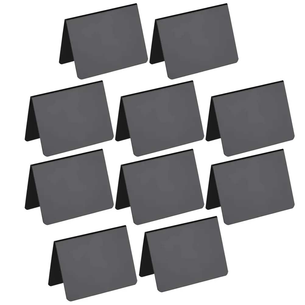 

10pcs PVC Writing Board Price Card Memo Boards Double Sided Erasable Chalkboard Signs Desktop Small Blackboard Portable Storage