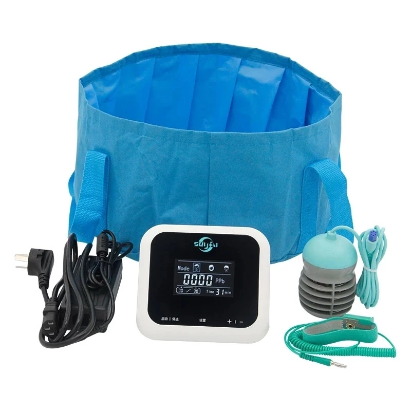 Máquina de limpieza iónica de desintoxicación, masajeador de baño de Spa de pies vibratorio, máquinas de pedicura, Mini baño de pies eléctrico,