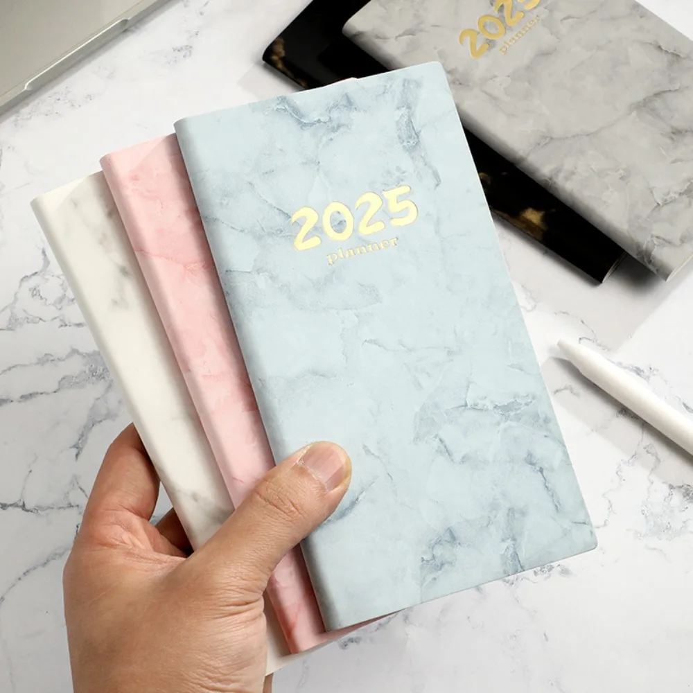 Writing Book Multifunction 2025 Schedule Notepad 365-Day Square Daily Planner Portable A6 English Schedule Book Student