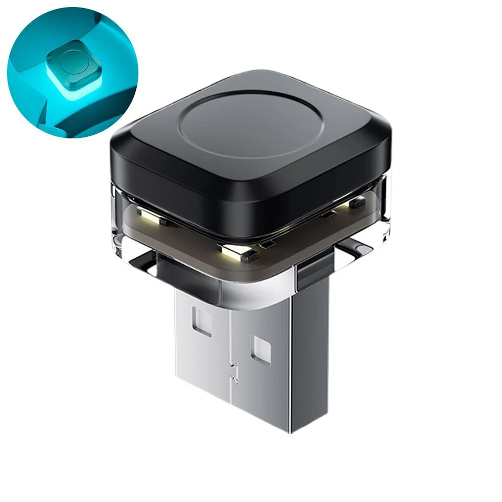 Автоматическое атмосферное освещение, светодиодная лампа для чтения, регулируемая яркость, компактная и легкая для всех автомобилей, энергосберегающая USB-светильник