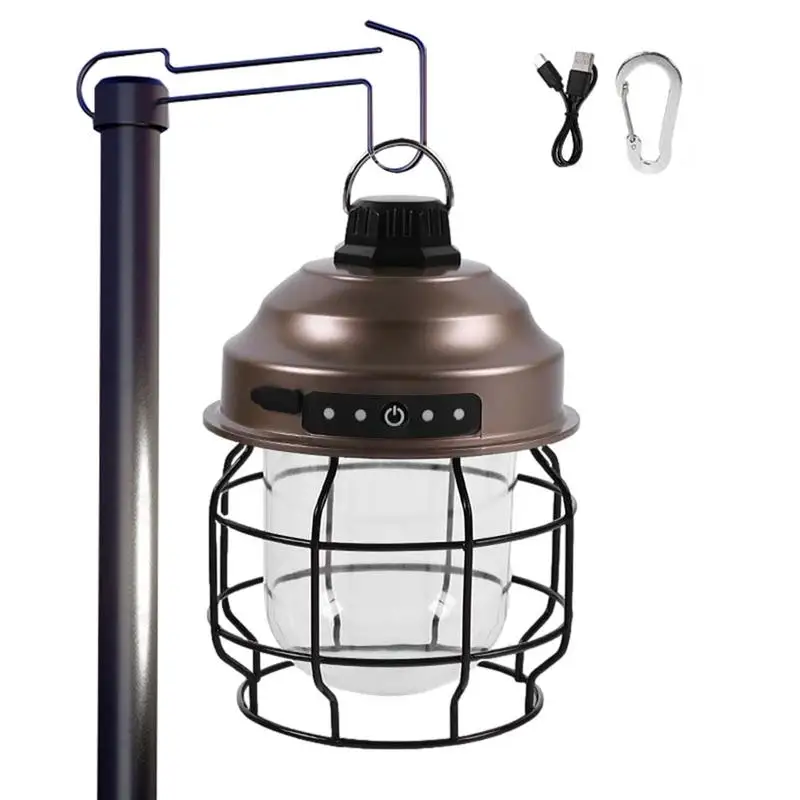 

Перезаряжаемые фонари для кемпинга IPX4, водонепроницаемые фонари и фонари для кемпинга 3600 мАч, фонари для кемпинга с крючком 130-180 люмен