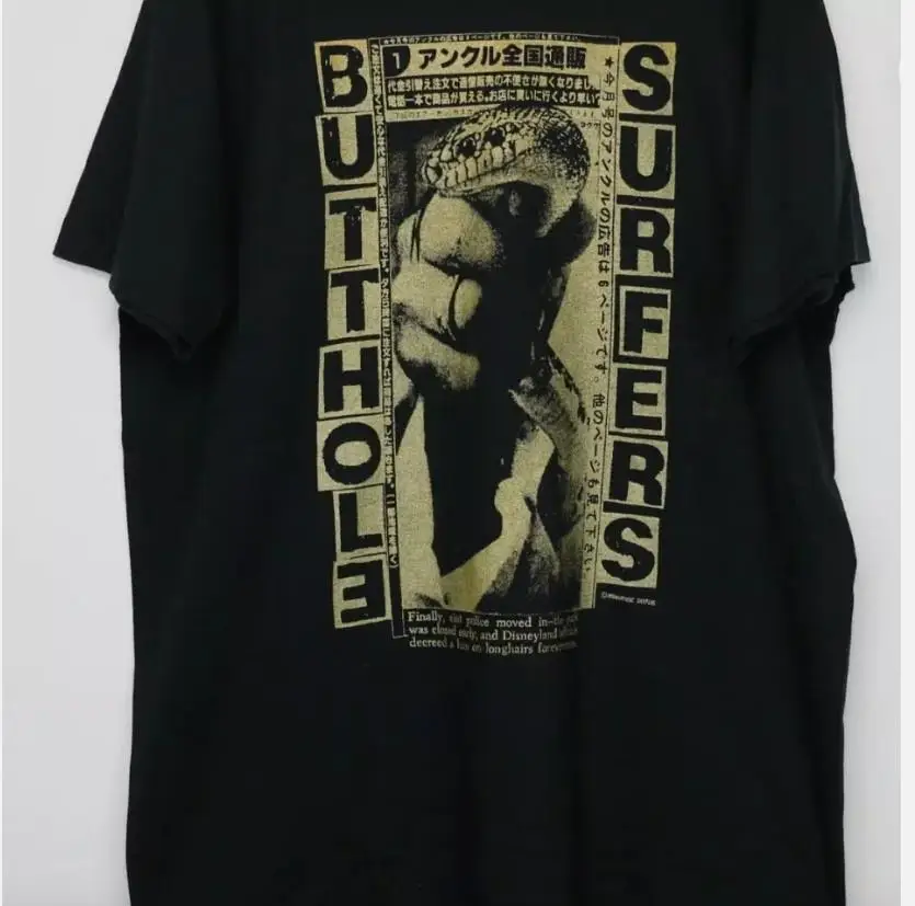 Butthole Surfers Cotton Black T-shirt, hot hot