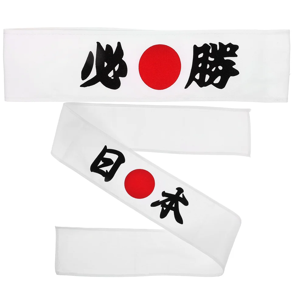 Milisten 6 Pièces Bandeaux Karaté Japonais Hachimaki - Bandana Chef Sushi Cuisine Asiatique Pour Homme Et Femme