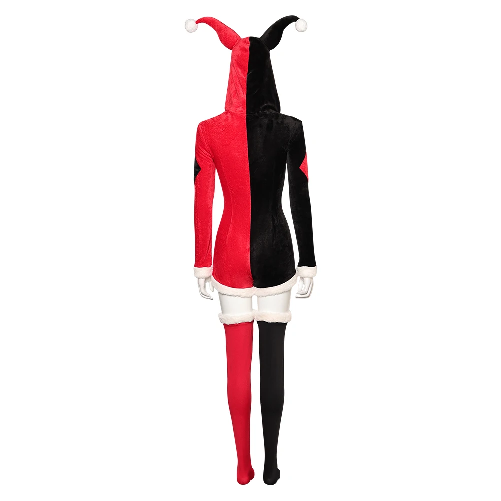 Costume de Cosplay Joker pour Femme et Fille Adulte, Pyjama TV, Vêtements de Nuit, Carnaval d'Halloween, Accessoires Imbibés