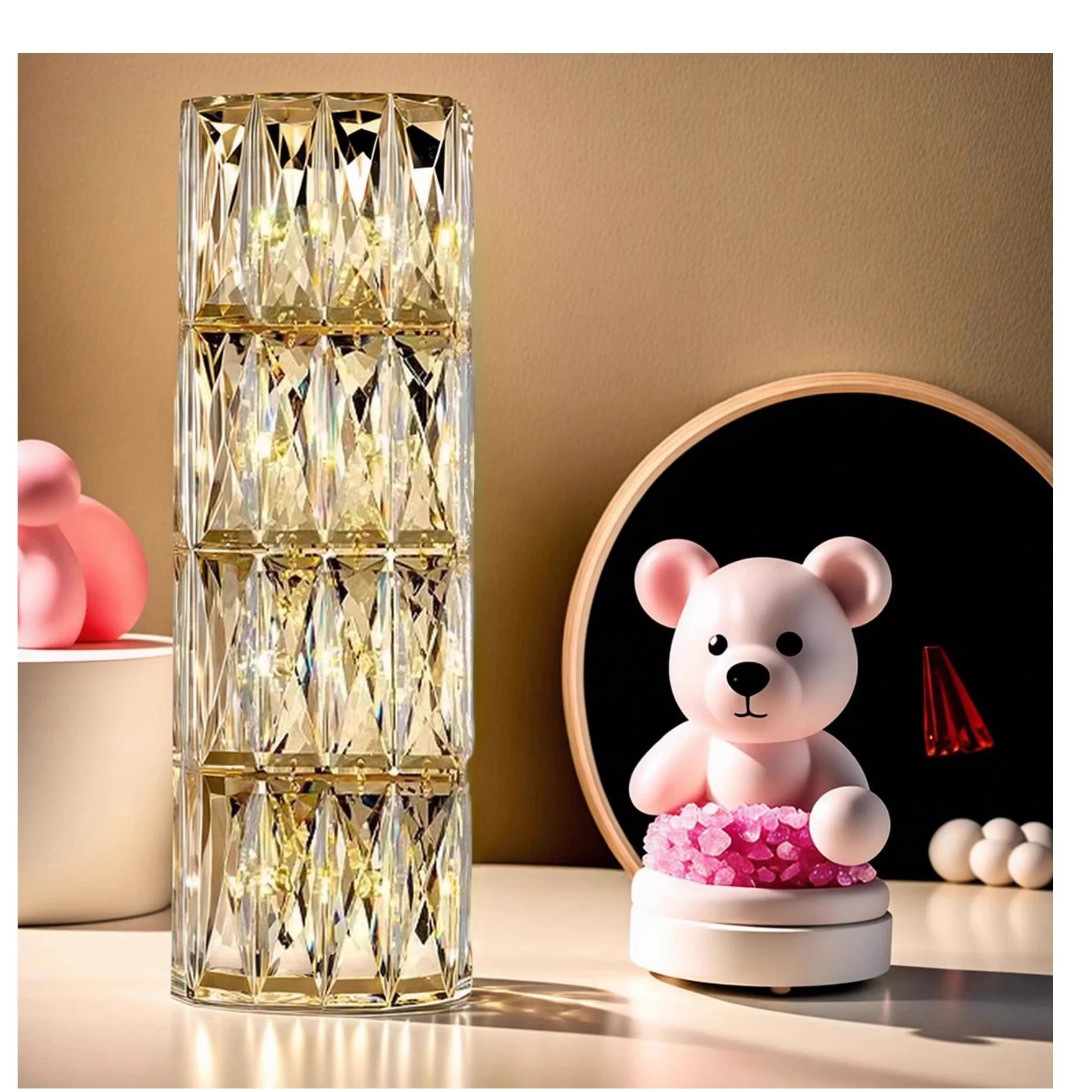 Kryształowe kryształowe lampy ścienne LED