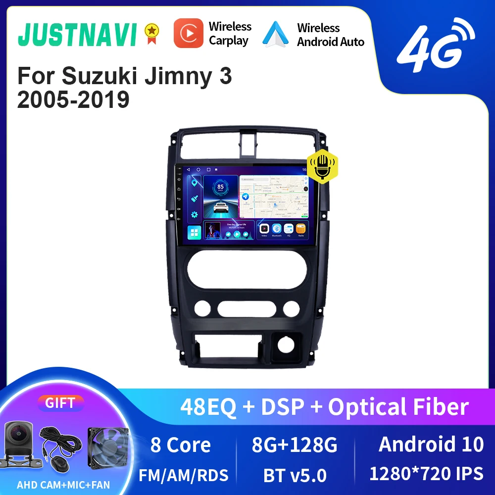 

Автомагнитола JUSTNAVI QT10 Android 10,0 для Suzuki Jimny 3 2005 - 2019 стерео автомобильный мультимедийный видеоплеер 2din Carplay GPS Navi