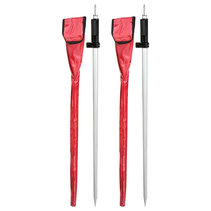 Poteau à prisme télescopique de 2.15m pour Station totale Leica, poteau d'enquête réglable en alliage d'aluminium de 1.2m à 2.15m avec filetage 5/8 2 pièces