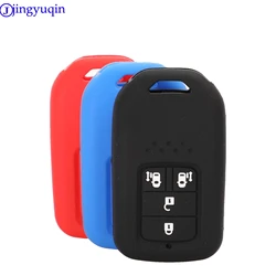 jingyuqin Remote 4Buttons Car Key Case Silicone For Honda 2016 2017 CRV Pilot Accord Civic Fit Freed keyless Smart Key