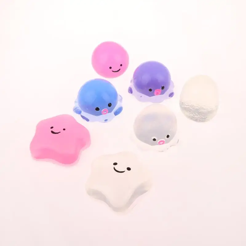1-delig Simulatie Knijpen Acne Waterbal Knijpspeelgoed Realistisch Effen Bubble Octopus Knijpspeeltje Stress Relief Prop Geschenken