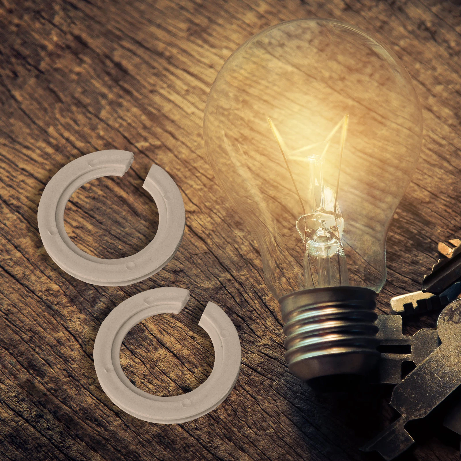 

10Pcs Durable E27 to E14 Lampshade Converters White Plastic Adapter Easy Install Home Hotel Restaurant Decor Lamp Shade Ring