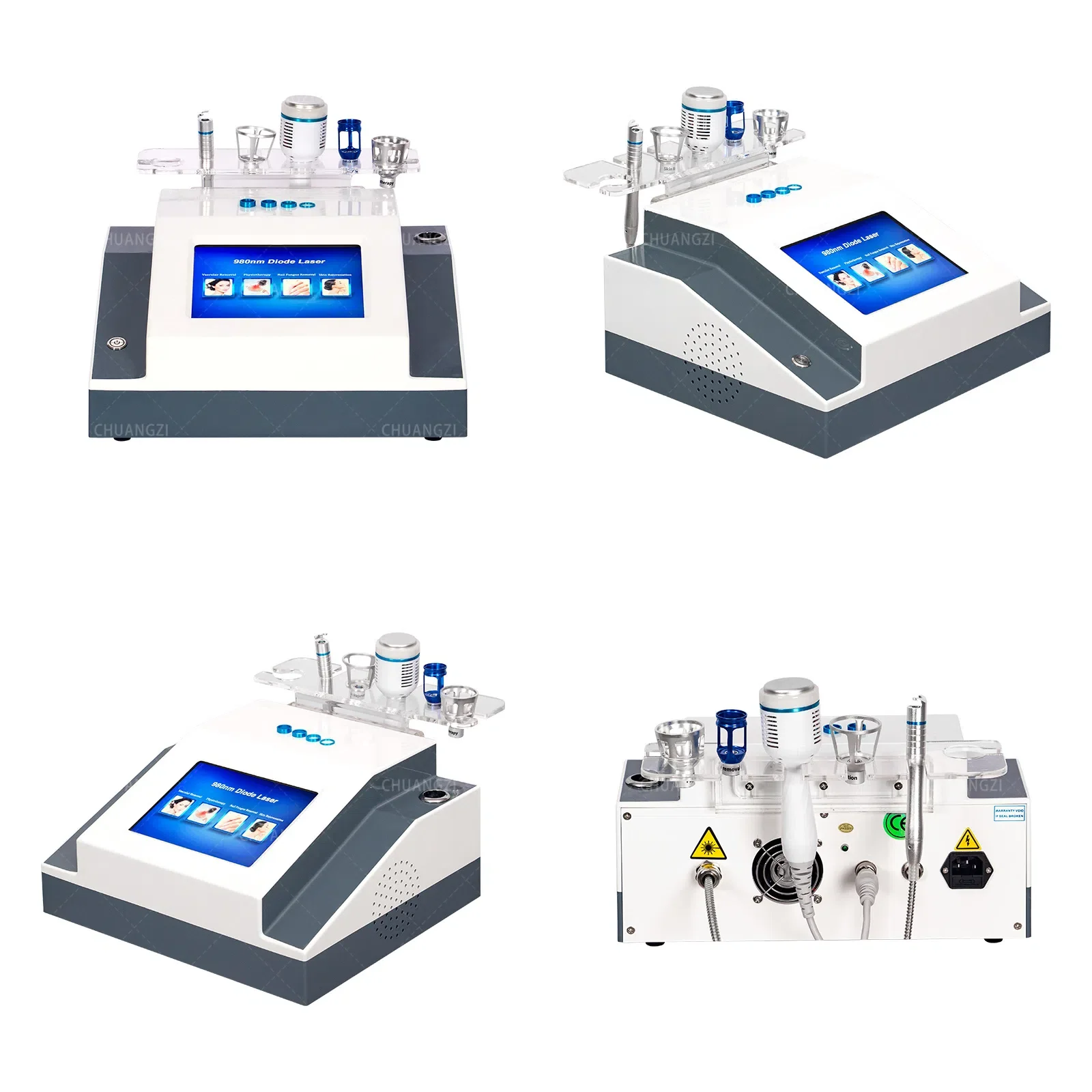 980nm Laser For Varicose Veins Nail Fungus Treatment Treatment Skin Rejuvenation Diode Laser Aesthetic Device Professional Salon