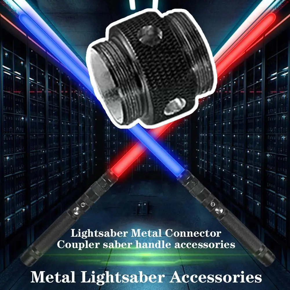 Konektor logam Lightsaber, konektor logam untuk konektor Laser, aksesori pedang Laser pegangan mainan Aloi, konektor logam untuk Pedang Laser