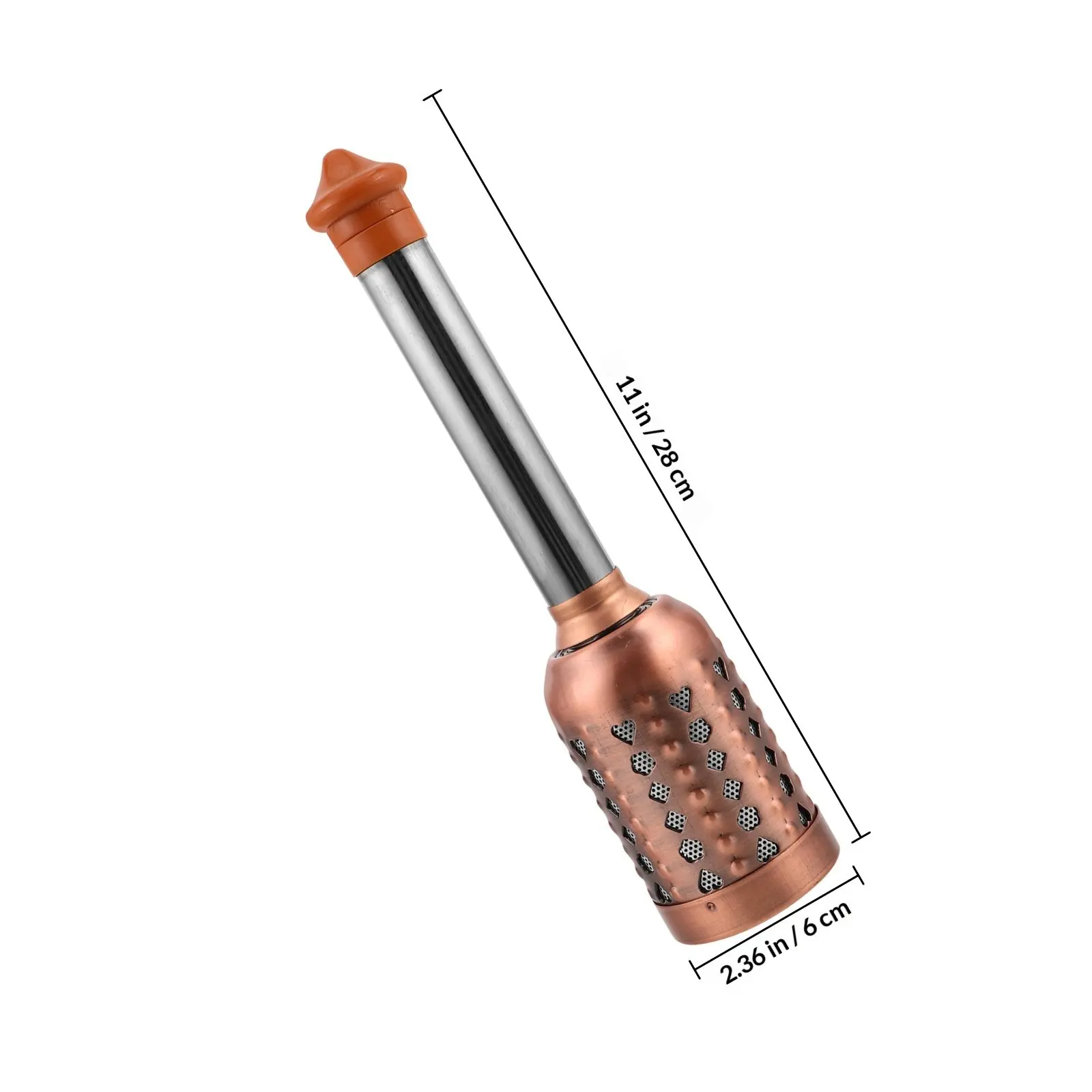 Bronze Large Moxa Therapy Stick Portable Handheld Rolling Moxibustion Tool for Acupoint Massage Smokeless Moxibustion
