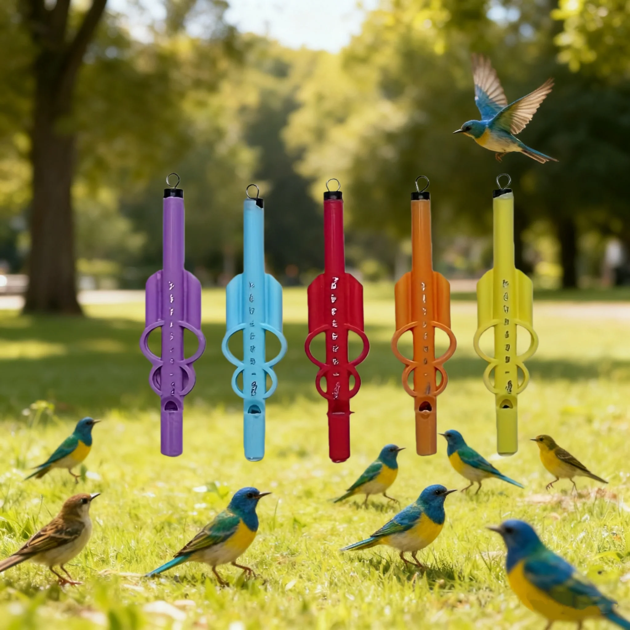 Realistische Vogelruf-Pfeife mit Einstellbarer Tonhöhe für Vogelbeobachtung, Outdoor-Aktivitäten, Party-Unterhaltung und Musikübungen