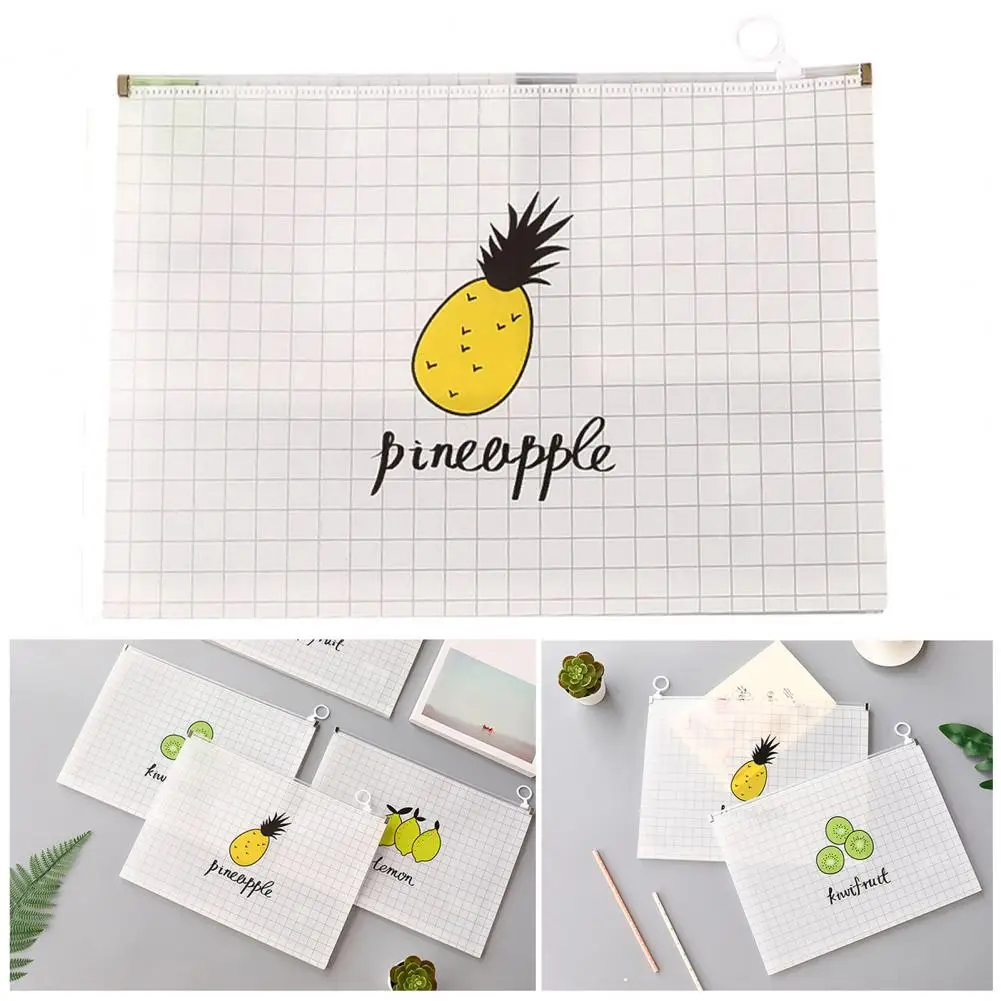 4Pcs Functional Zipper File Bags Portable File Bags Moisture Resistant Extra Large Zipper Bags  Organization