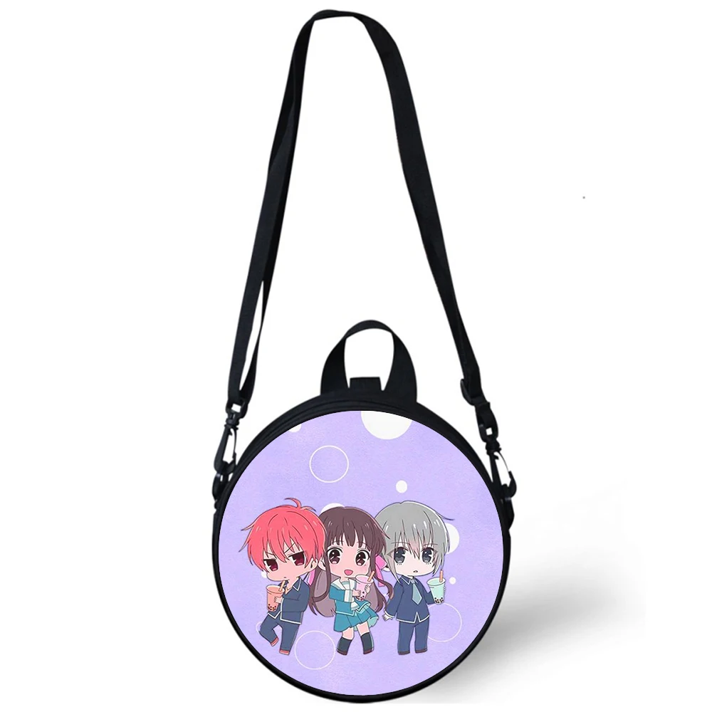 Anime Fruits Basket Child kindergarten Bag 3D Print Crossbody Shoulder Bags For School Women Mini Round Bagpacks Rugtas Bag